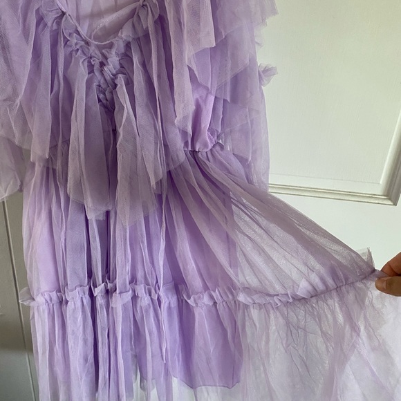 Purple Ruffle Boho Dress - Picture 13 of 14